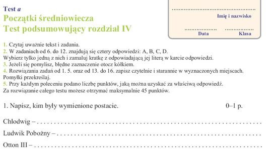Quiz Historia Klasa 5 Poczatki Sredniowiecza Jakie są jeszcze sprawdziany z historii z ,,Początki średniowiecza