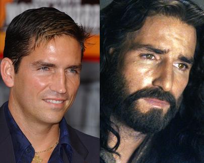 Jim Caviezel jako Jezus Chrystus ("Pasja")