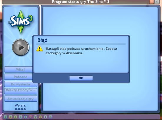 Czemu The Sims 3 nie chce mi się uruchomić ? ; ( Zapytaj