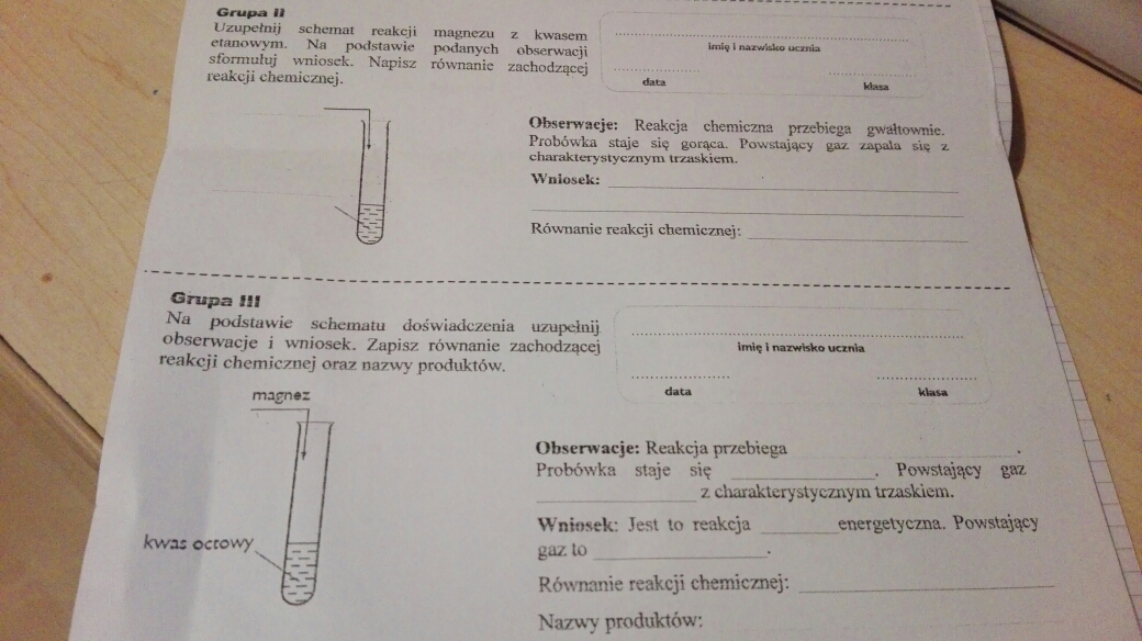 Reakcja Kwasu Octowego Z Magnezem Reakcje kwasu octowego z magnezem - Zapytaj.onet.pl