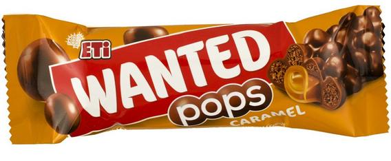 Wanted pops caramel (mleczna czekolada + karmel + płatki pszenne + kukurydza)