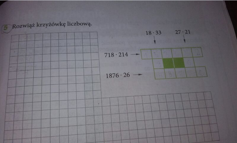 Rozwiaz Krzyzowke Liczbowa Klasa 5 Rozwiąż krzyżówkę liczbową. – zadania, ściągi i testy – Zapytaj.onet.pl