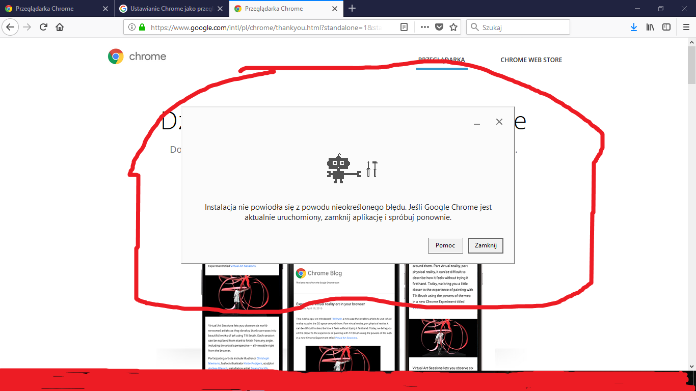 podłączenie google chrome